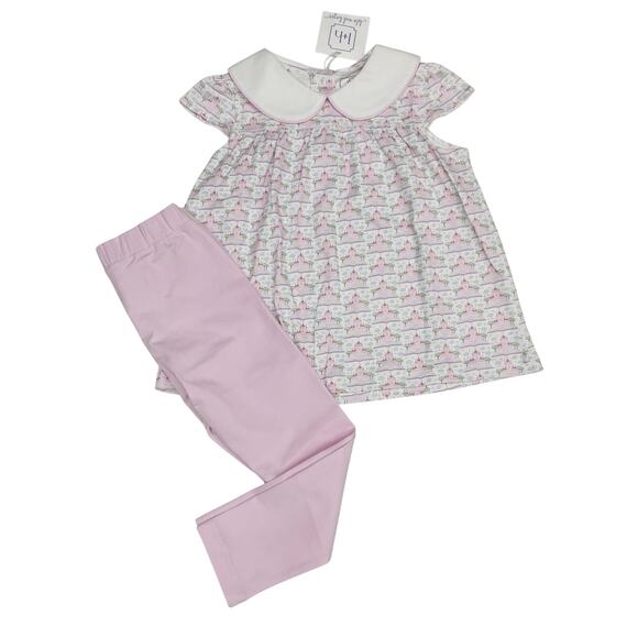 NWT Lila & Hayes 4T Minden Legging Set in Fairy Tale